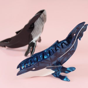 Whale ocean sea beach fun cute hair claw clip matt/ Large hair claw/ Gift for her BFF girlfriend mom