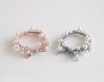 Scrunchie Elasticizzata Per Capelli A Coda Di Cavallo – Rosa, Arancione, Giallo E Blu