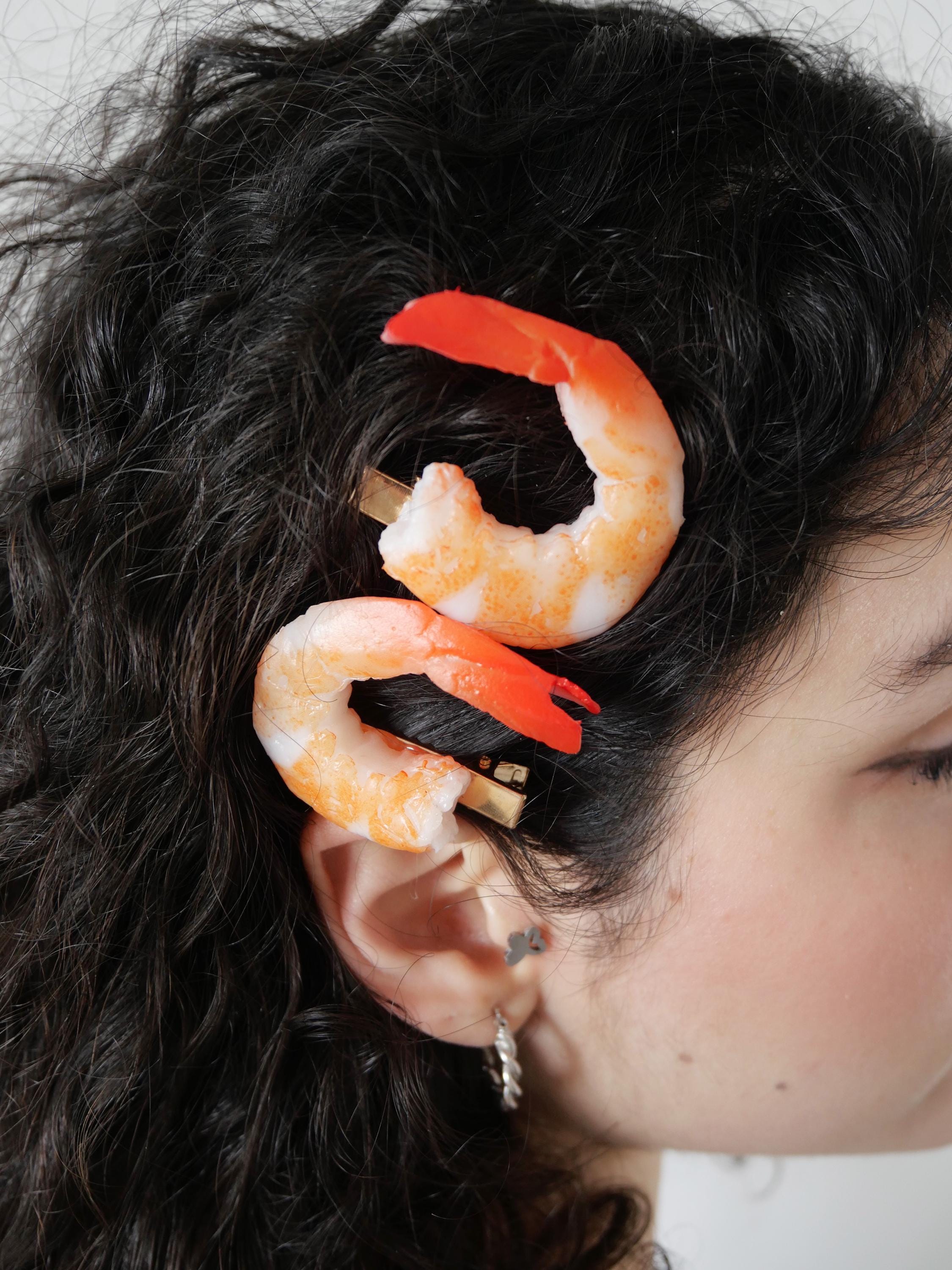 SHRIMPS ヘアピン Shrimp Hair Clip - Etsy