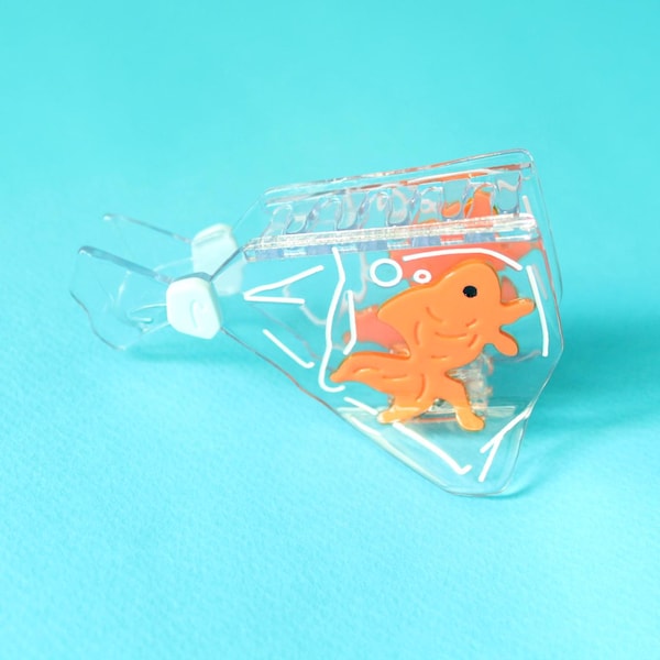 Goldfish sea creature fun cute hair claw clip/ Hair accessory/ Gift for her/ Accessories/ Mother's day gift