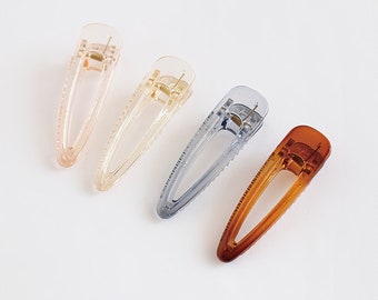 Transparent acrylic Triangle Hair clip 4 pcs/ Gift for her/ Hair accessories/ barrette & clip /Mother's day gift