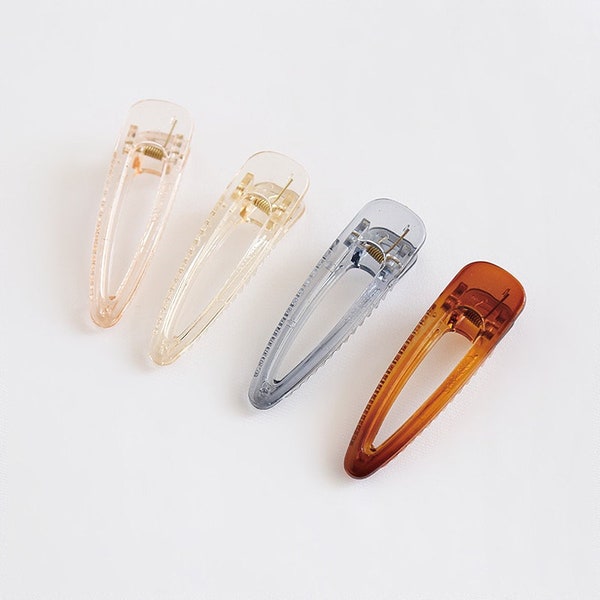 Transparent acrylic Triangle Hair clip 4 pcs/ Gift for her/ Hair accessories/ barrette & clip /Mother's day gift