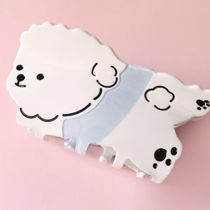 Dog Fluffy Shih Tzu Animal creative cute hair claw clip/ Large hair claw/ Gift for her/ 1 piece /Mother's day gift