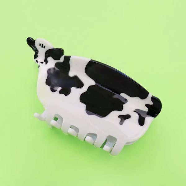 Cow farm animal creative cute hair claw clip/ Funny hair claw/ Gift for her/ 1 piece /Mother's day gift