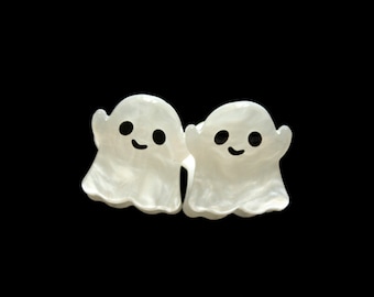 Miniaturowa, słodka spinka do włosów w kształcie ducha Halloween/Mini spinka do włosów/Prezent dla niej/2 sztuki