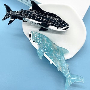 Shark ocean sea creature fun creative cute hair claw clip matt/ Large hair claw/ Gift for her/ 1 piece