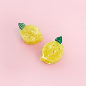 Lemon mini small cute hair claw clip/ Mini hair claw/ Gift for her/ 1 piece /Mother's day gift