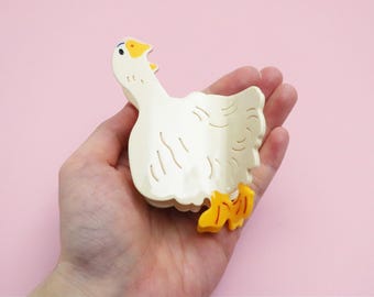 Duck fun creative cute hair claw clip/ Funny hair claw/ Gift for her/ 1 piece