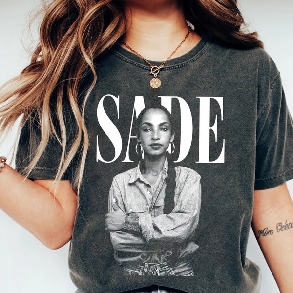 90s Vintage Sade Shirt, Sade Adu Unisex Tshirt, SADE Tour Crewneck Tshirt, Sade Pop Music Fan shirt, Gift for men women unisex tshirt