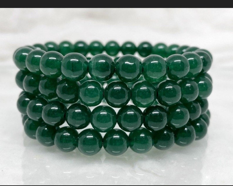 Jade Bracelet Men, 8mm Australian Jade Beads, 100% Natural Australian ...