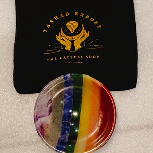 Handmade Seven Chakra Bonded Bowl 2"inch Size Polishing  7 Chakra Bowl Crystal Decoration Crystal Gift Crystal Healing Gemstone Bowl.