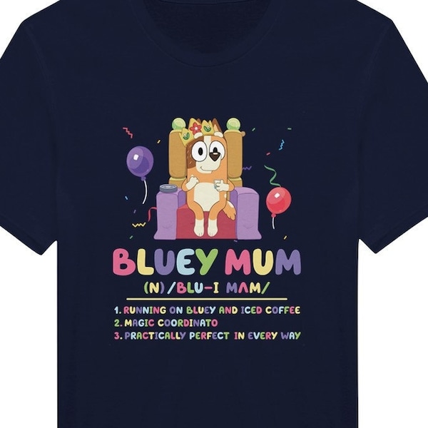 Bluey Mum Adult Crewneck T-shirt