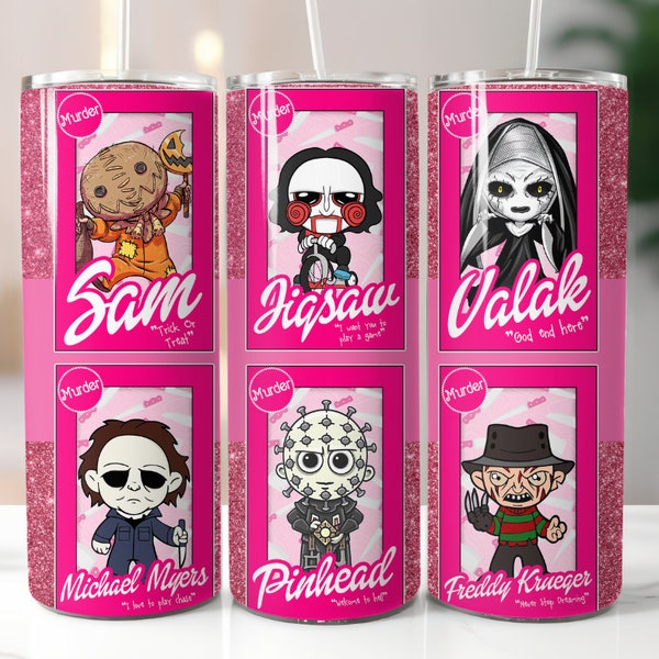 Cartoon Horror Dolls travel mug tumbler