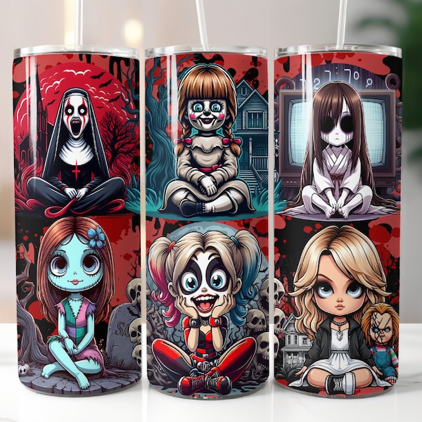 Horror Girls Thermal Travel Mug Tumbler