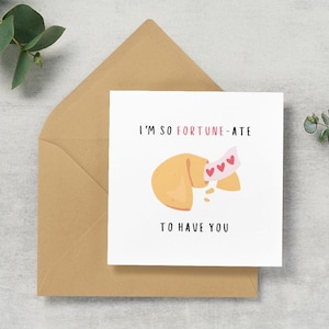 Carte de Saint-Valentin | Carte au fromage mignonne | Jeu de mots drôle de biscuit | Carte d'anniversaire/Saint-Valentin pour lui/elle | carte romantique | Blague grimaçante | Fortune