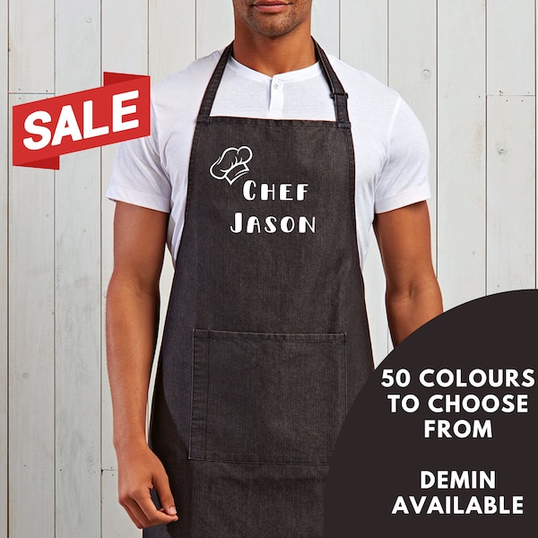 Personalised Chef Apron | Personalised BBQ Apron | Kitchen Apron | Gift For Her/Him | Chef Apron |  Baking Gift | Printed Apron