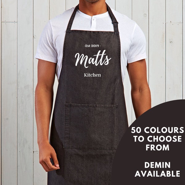 Personalised Apron | Personalised BBQ Apron | Kitchen Apron | Gift For Her/Him | Chef Apron |  Baking Gift | Printed Apron