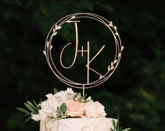 Topper per torta nuziale personalizzato, Topper per torta con script di coppie personalizzate per matrimoni, topper per torta rustico, toppers per torta di anniversario, decorazioni di nozze