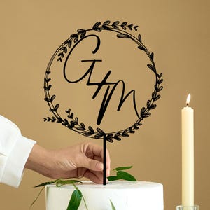 Custom Cake Topper for Wedding Couples, Rustic Cake Topper, Personalized Cake Topper, Custom Names Cake Topper, Anniversary Cake Toppers