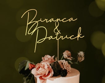 Décoration de gâteau de mariage personnalisée, décoration de gâteau personnalisée pour couples, décoration de gâteau rustique, décoration de gâteau d'anniversaire, décoration de mariage