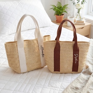 Beach bag personalized,Personalized Burlap Tote Bag,Beach Straw Bag,Girls Trip Bags, Tote Bag,Bridesmaid Proposal,Custom Straw Name Bag
