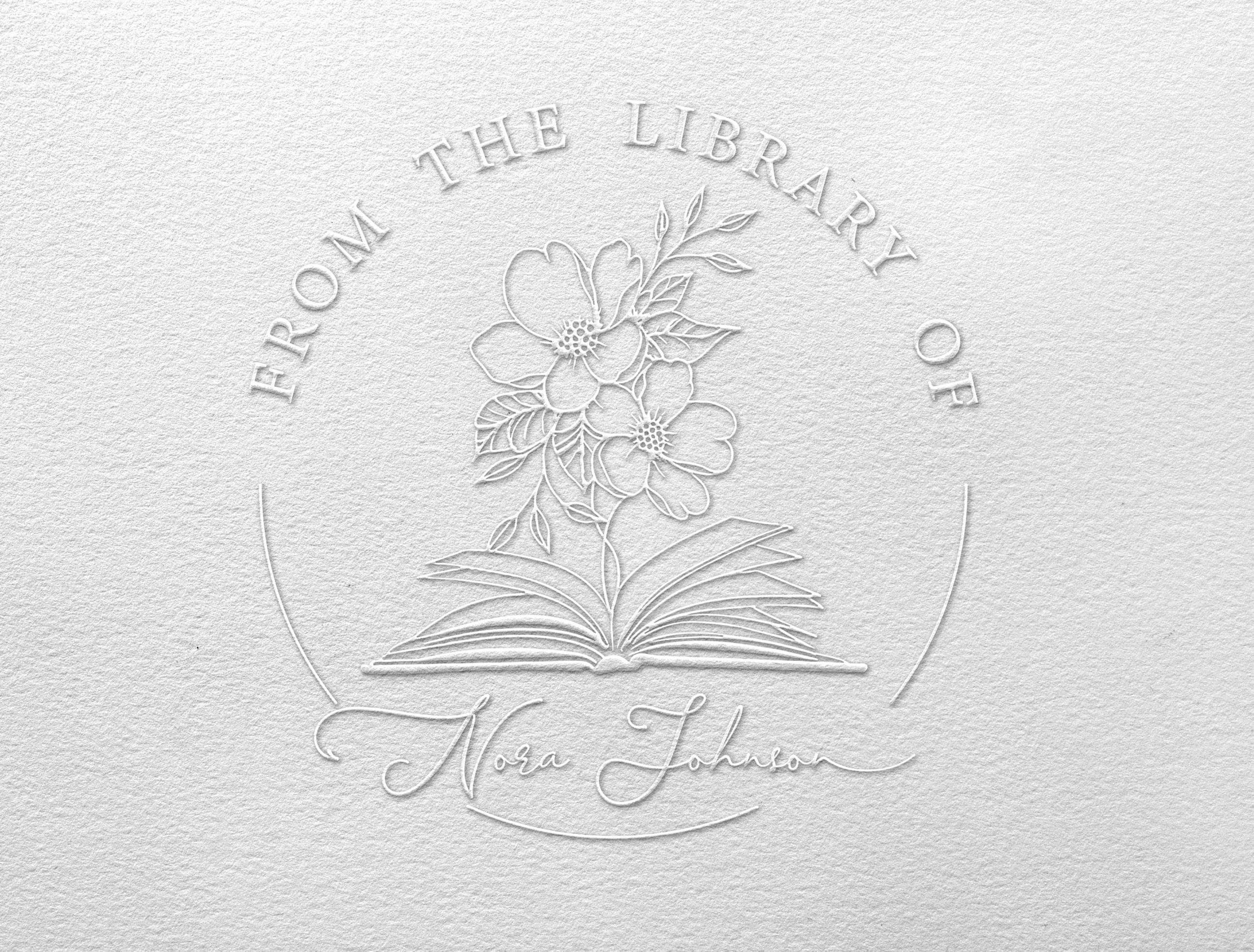 Custom Book Embosser, Personalized Embosser stamp, Book Embosser, Scrap booking Embosser, Personalized envelopes embosser, Book lover Gift