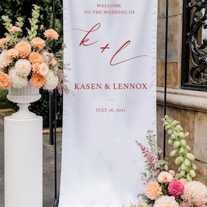 Fabric Wedding Welcome Sign，Personalized Wedding Welcome Sign, Fabric Sign, Custom Linen Wedding Signs，Linen Wedding Sign,Baby Shower