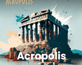 The Acropolis: A Digital Print for Your Home or Office