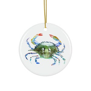 Acquerello, Granchio blu, Ornamento