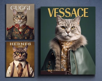 Ritratto personalizzato di un animale domestico, copertina di una rivista personalizzata, moda personalizzata per animali domestici, rivista personalizzata per animali domestici, rivista personalizzata per animali domestici, regalo per la festa della mamma