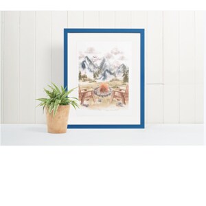Dream Vacation Watercolor Print | Wall Art | Farmhouse Decor | Home Decor