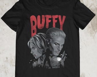 Vintage Buffy the Vampire Slayer T shirt Buffy Vampire Metal Mashup Classic Shirt Unisex Buffy Tee Shirt Sunnydale Razorback Sweatshirt Etsy