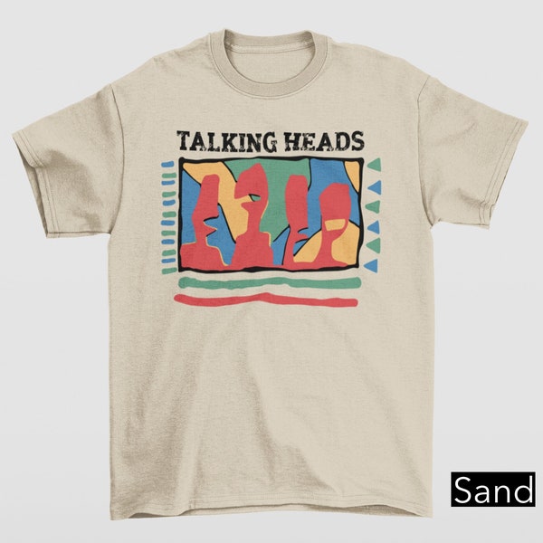 Talking Heads Yellow This Must Be The Place T-Shirt, Vintage Graphic Tee, Gamer Cult Movie Music T Shirt, 80's Classic Shirt, Cool 90's Gift