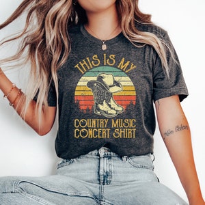 This Is My Country Music Concert Shirt, Western Graphic Tee, Vintage Inspired Concert Shirt, Country Concert Outfit, Shirt For Women, Retro