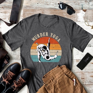 Murder yoga Jiu Jitsu Shirt Funny Jiu Jitsu Tshirt Brazilian Jiu Jitsu Graphic Tee Jiu Jitsu Shirt For Men & Women MMA Gift Tee Martial Arts