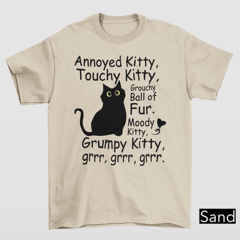 Funny Grumpy Cat Shirt, Annoyed Grumpy Kitty Shirt, Funny Sarcastic Cat Lover Shirt, Cat Mom Shirt, Aesthetic Graphic Retro Vintage T Shirt