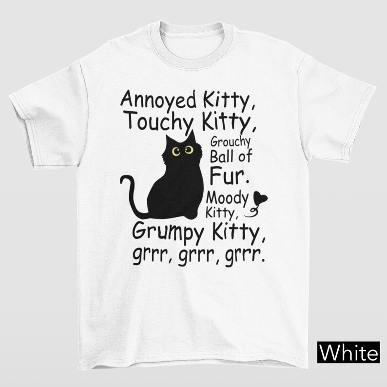 Funny Grumpy Cat Shirt, Annoyed Grumpy Kitty Shirt, Funny Sarcastic Cat Lover Shirt, Cat Mom Shirt, Aesthetic Graphic Retro Vintage T Shirt