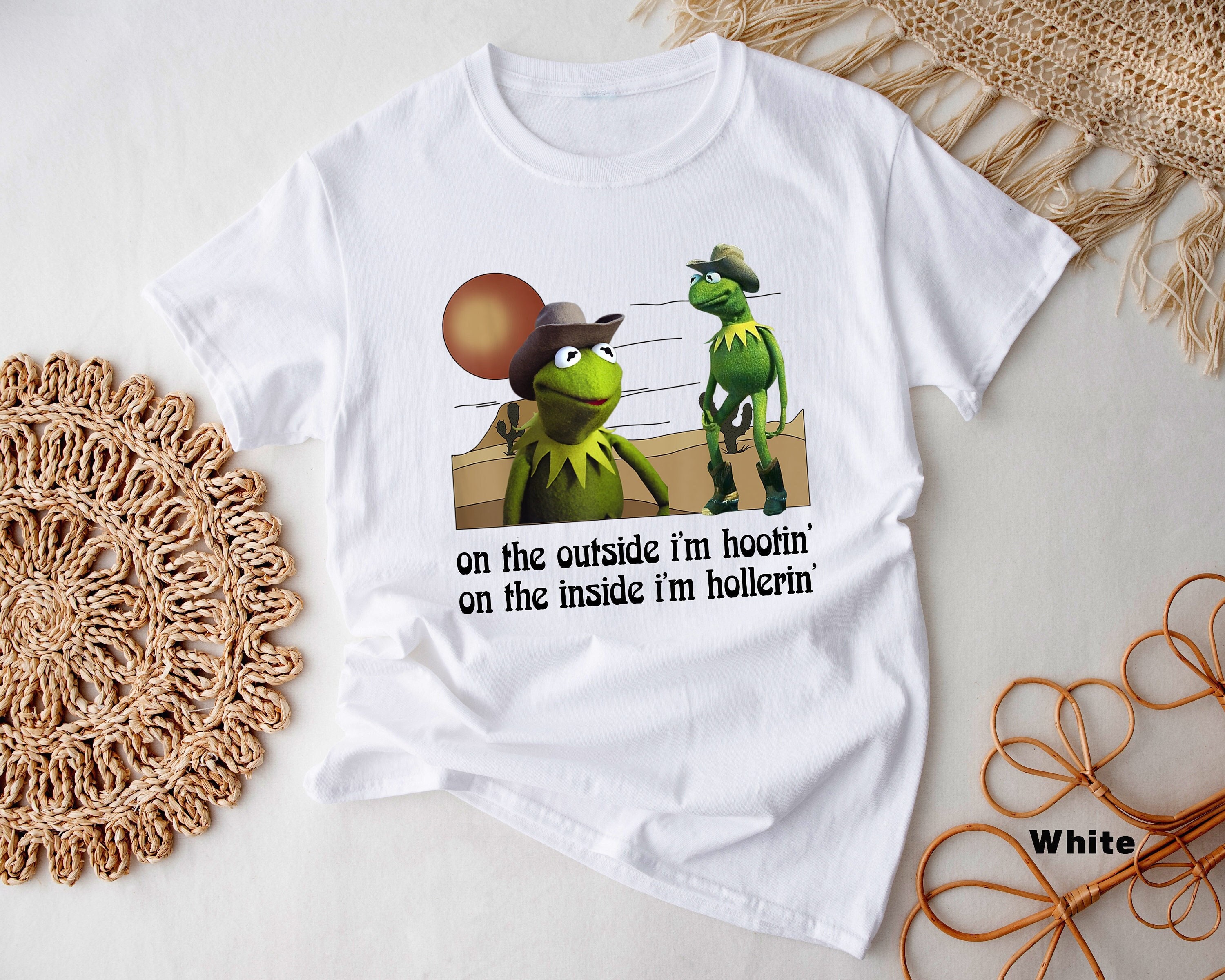 Hootin and Hollerin Country Cowboy Shirt Kermit the Frog - Etsy