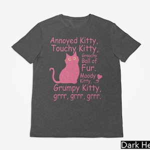 Funny Grumpy Cat Shirt, Annoyed Grumpy Kitty Shirt, Funny Sarcastic Cat Lover Shirt, Cat Mom Shirt, Aesthetic Graphic Retro Vintage T Shirt