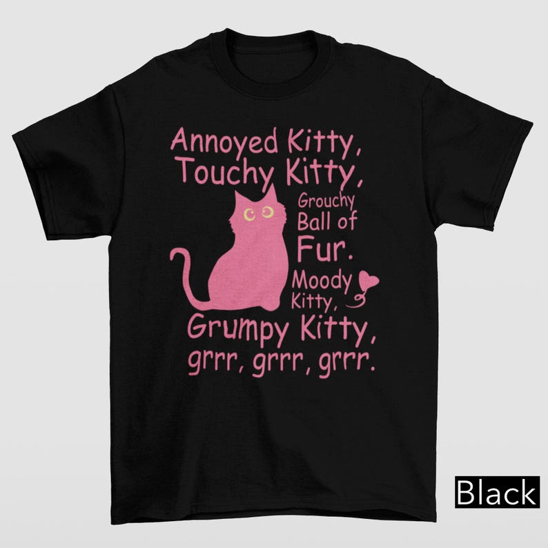 Funny Grumpy Cat Shirt, Annoyed Grumpy Kitty Shirt, Funny Sarcastic Cat Lover Shirt, Cat Mom Shirt, Aesthetic Graphic Retro Vintage T Shirt
