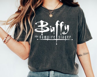 Vintage Buffy The Vampire Slayer Shirt Unisex Buffy Vampire Demon Hunter Tee Retro Buffy Shirt Halloween Sunnydale High Razorback Sweatshirt