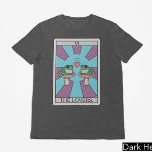 Grenouille et crapaud la chemise de grenouille de carte de tarot d'amoureux, chemise drôle de proverbe de LGBTQ, t-shirt de grenouille Gay rétro Cottagecore, chemise de fierté queer, égalité des droits