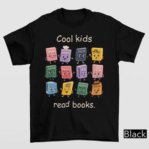 Cool Kids Read Books Unisex Tee, Teacher Librarian Shirt, Gifts for Readers, Teacher Appreciation, Reading Teacher Tee, Book Shirt For Women