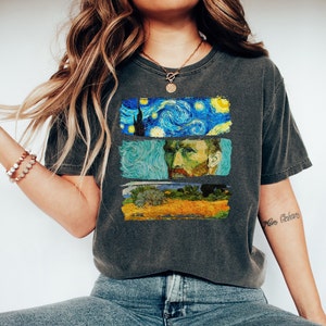 Van Gogh Art And Culture Shirt, Vincent Van Gogh Shirt, Art Lover Gift, Famous Artist T Shirt, Starry Night Shirt, Artist Tee, Aesthetic Tee