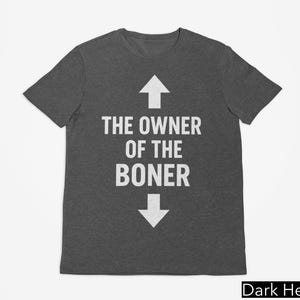 Maglietta &quot;Il proprietario dell&#39;erezione&quot;, maglietta con umorismo inappropriato per adulti, maglietta con barzelletta sporca, maglietta offensiva e volgare, regali divertenti, maglietta con umorismo nero