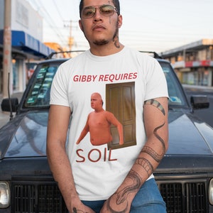 Gibby Requires Soil Shirt, Oddly Specific Shirt, Emo Clothing, Meme Shirt, Ironic Shirt, Meme Graphic, Gag Shirts, Ironic Shirt, Sarcastic bild 3