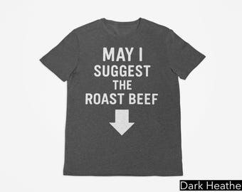 Mag ik het rosbief-shirt voorstellen, ongepast shirt, shirt voor volwassen humor, gênant T-shirt, grapshirts, shirt grappig gezegde, shirt humor