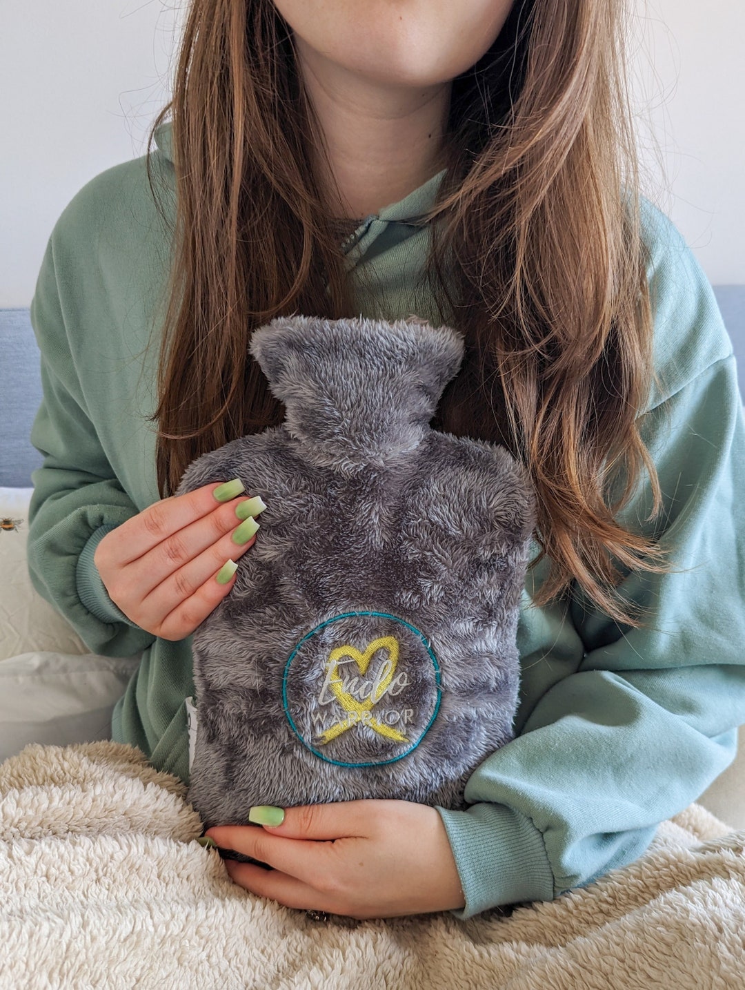 Endo Warrior Hot Water Bottle Comforting Support Those Suffering With