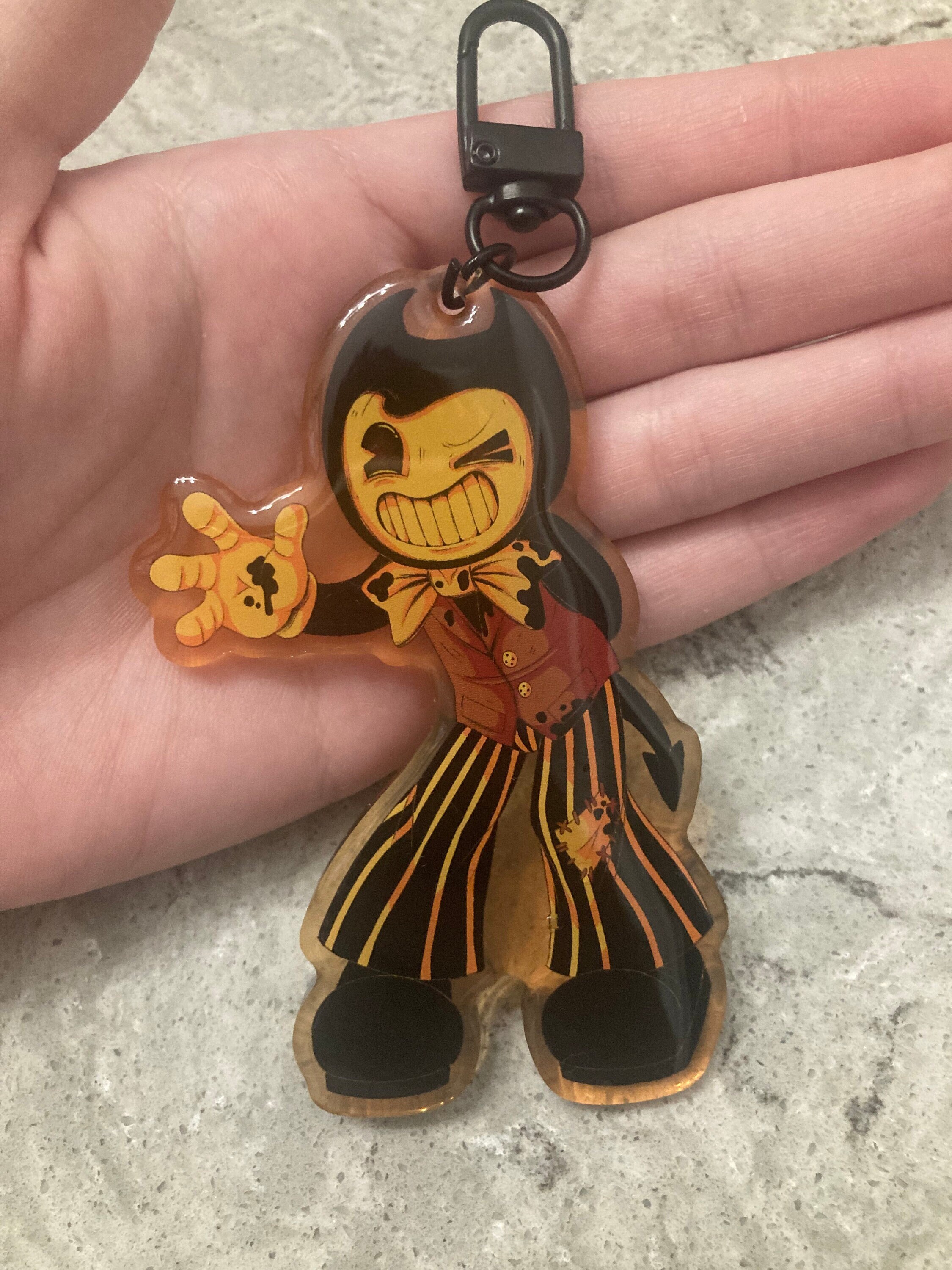 Custom Bendy T Shirt Key Chain