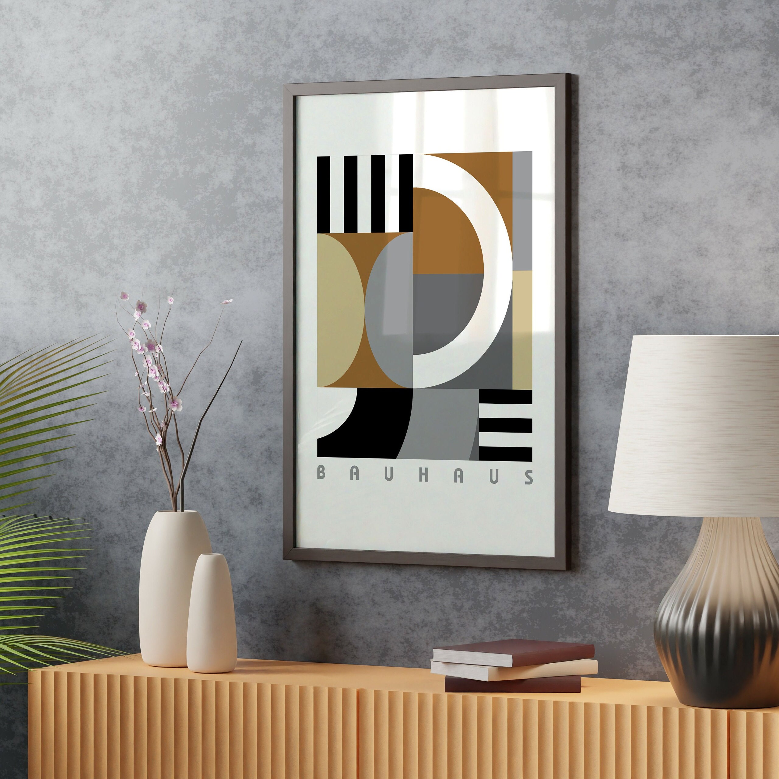 Bauhaus Poster Printable Wall Art Set Digital Download, Three Piece ...